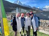 SU students in Nepal at base of Mount Everest
