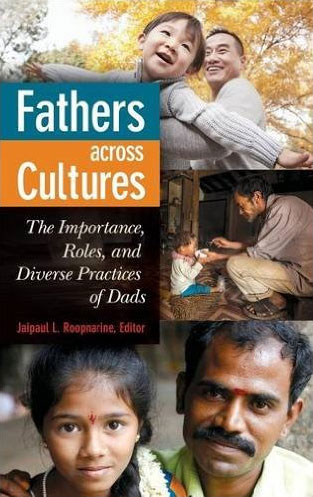 Book cover with fathers and children