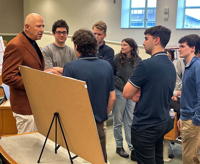 David Falk speaking to Sport Management students