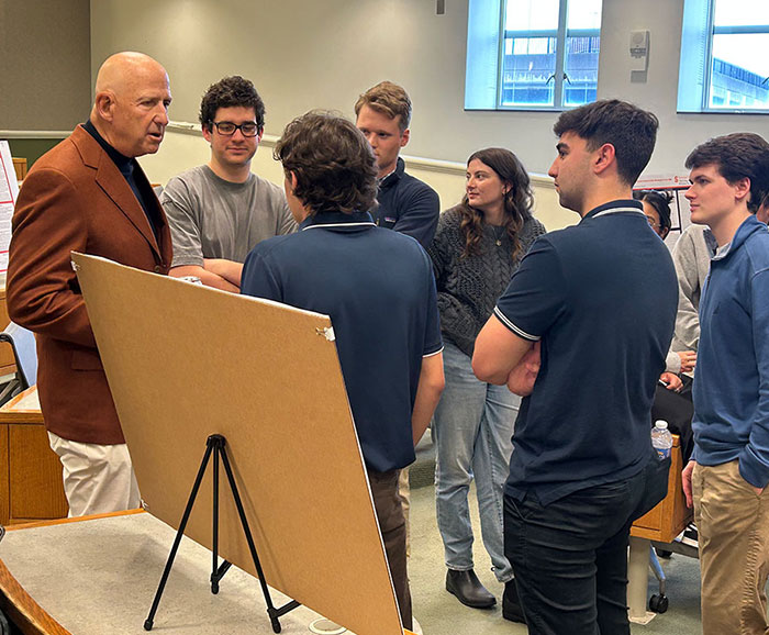 David Falk speaking to Sport Management students