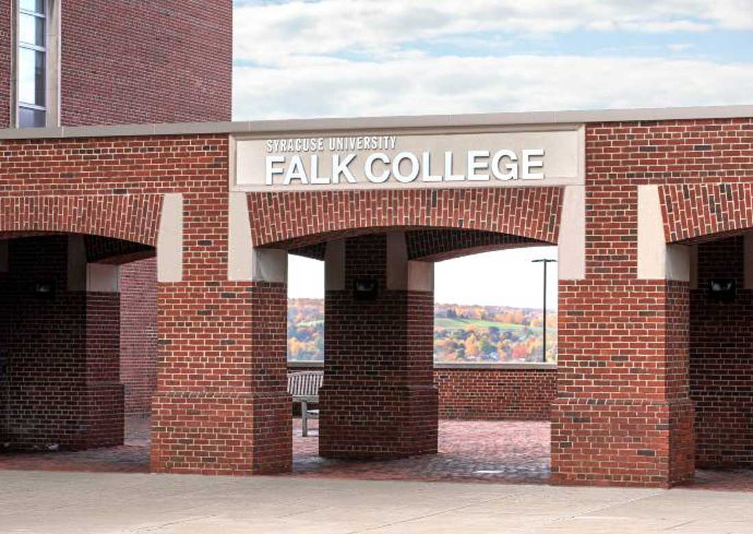 Entrance to Falk College
