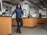 Ryan Patel standing in Science Lab