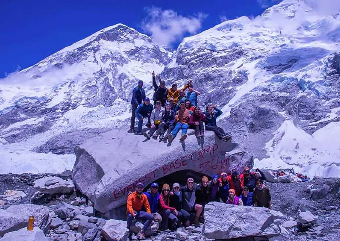 Group at Base Camp of Mount Everest