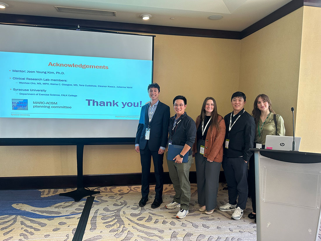 Five American College of Sports and Medicine students attend conference