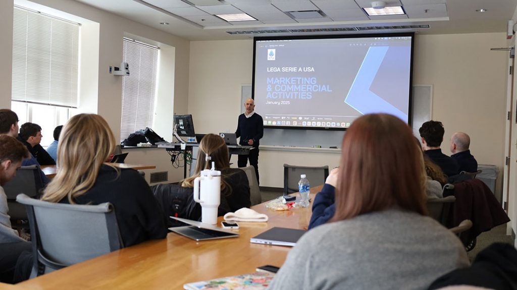 professor presenting to class