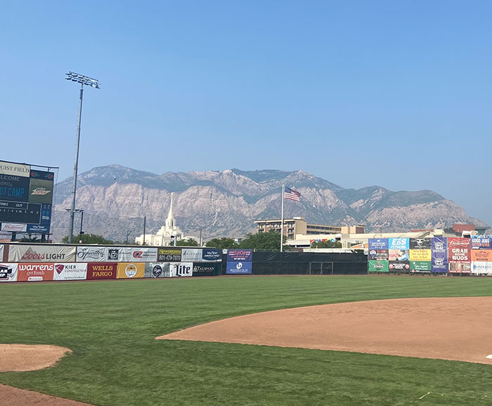 panorama of a baseball field