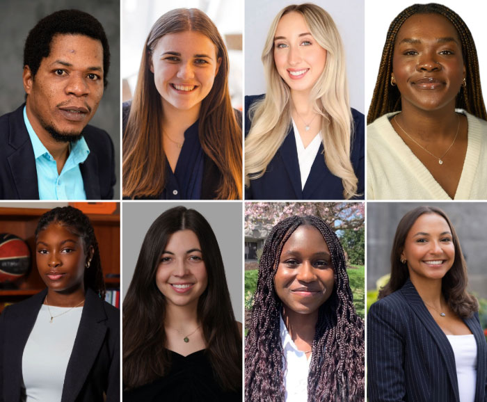 portraits of the 8 winners of Public Health Department awards 2025