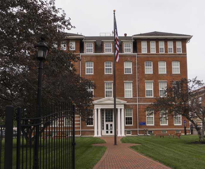 Front of Peck Hall building