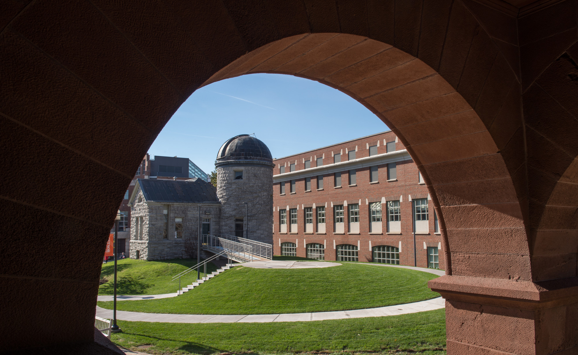Falk College White and MacNaughton Hall Exterior Holden Observatory