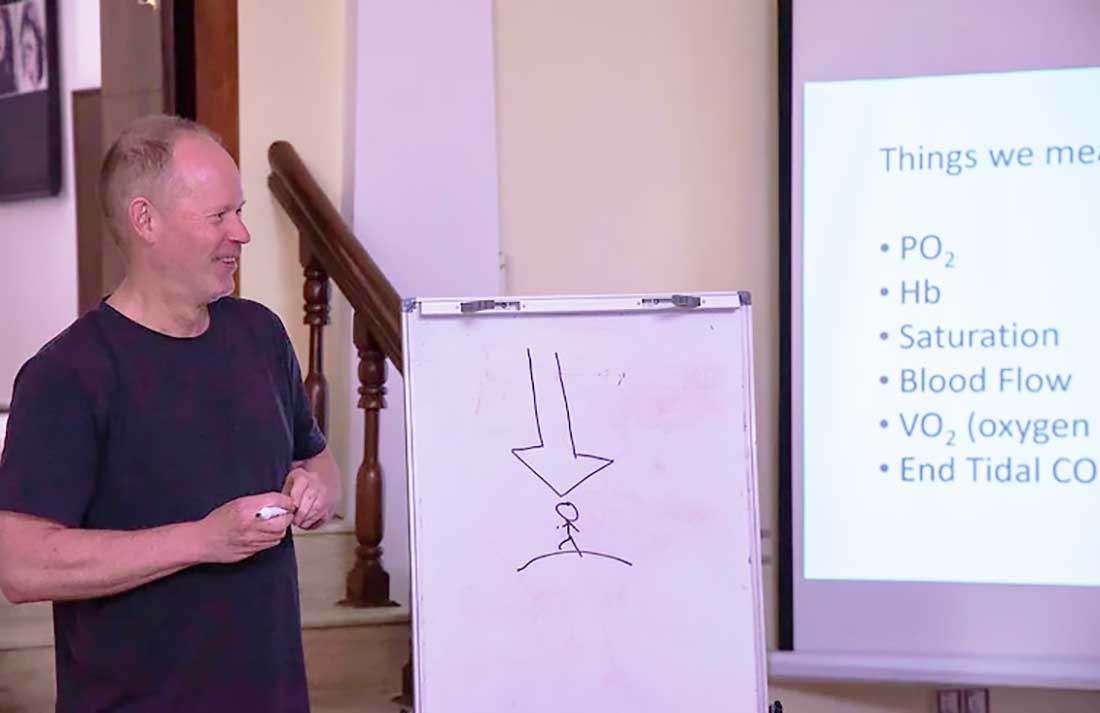 Tom Brutsaert Teaching before Trek