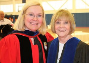 Ellen deLara and Mary Ann Middlemiss posed