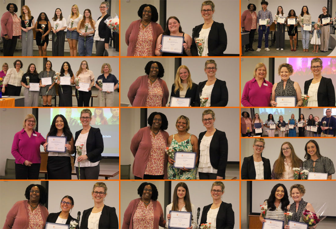 Collage image of 13 Social Work awardees