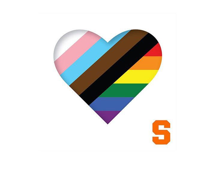 heart with striped colors and SU 